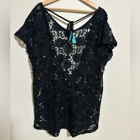 Xhilaration Tops - Xhilaration Vintage Lace Floral Swim Cover